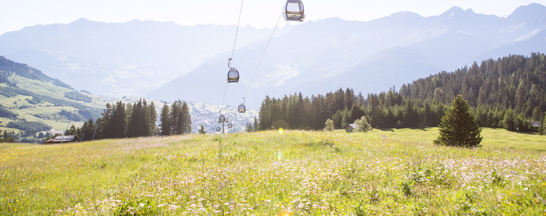 Gondeln der Schönjochbahn in Serfaus-Fiss-Ladis | © Sepp Mallaun